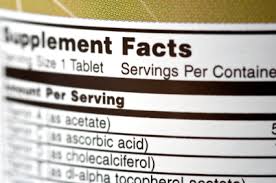 Nutritional Supplement Label