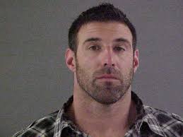 Mike Vrabel, a linebacker on the Kansas City Chiefs, was arrested early this morning and charged with theft at a casino in Indiana. - vrabel-mugshot
