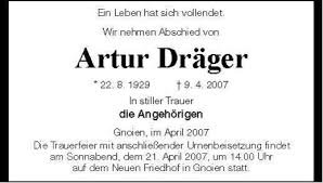 Artur Dräger-- 22. 8. 1929 | Nordkurier Anzeigen