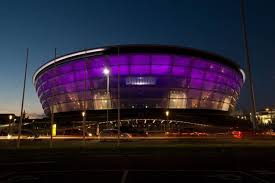 Image result for glasgow hydro lit up purple