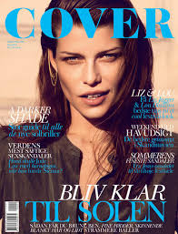 Louise Pedersen graces the cover of Danish publication, Cover Magazine&#39;s May issue. Captured by Rick Shaine, the brunette model makes denim ... - louise-pedersen