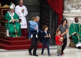 Image result for pope and families