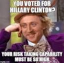 Picture Clinton as a risk-taker