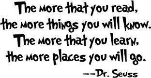 Amazon.com - Quote It! - Dr. Seuss the More You Read Wall Quote ... via Relatably.com