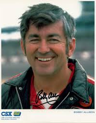 Description: 8.5x11 Photo Autographed By Bobby Allison. How Received: Through The Mail. Address Used: Bobby Allison P.O. Box 3696. Mooresville, NC 28117 - bobby%2520allison%2520photo%2520two