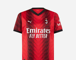 Image of AC Milan 202324 home jersey