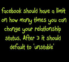facebook relationship status, funny quotes - Dump A Day via Relatably.com