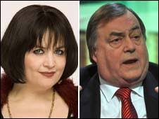 Nessa Jenkins, played by Ruth Jones in Gavin and Stacey, and ex-deputy. Could Nessa and Prezza ride off into the sunset together. - _46883746_nessaprezza226