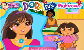 Click Here To Play Dora Flower World - Dora-Fun-Makeover