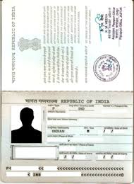 FRONT PAGE OF PASSPORT