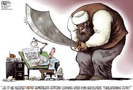 Risultati immagini per islam no freedom cartoon