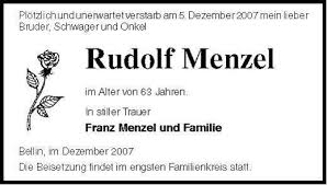 Rudolf Menzel | Nordkurier Anzeigen