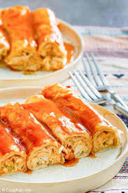 Cream Cheese Chicken Enchiladas with Video - CopyKat Recipes