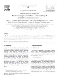 (PDF) Chemical composition and antibacterial activity of essential oil ...