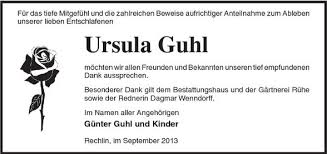 Ursula Guhl | Nordkurier Anzeigen