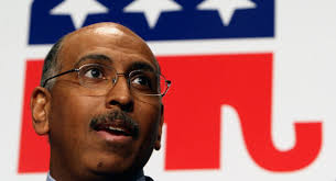 Michael Steele is pictured. | AP Photo. He suggests that they took attention away from the main attraction: Mitt Romney. - 110112_michael_steele_ap_605