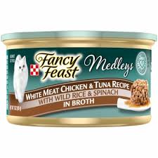 Fancy Feast Medleys White Meat Chicken & Tuna Recipe Wet Cat ...