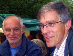 Bodo Neumann und Dirk Brauer im Wahlkampf. 10. 9. 2006.
