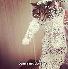 Image result for static electricity cartoon
