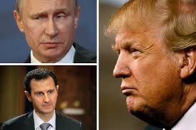 Bildergebnis für Путин Трамп и Асад
