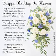 Happy Birthday Wish in Heaven | In-Loving-Memory-Cards-Happy ... via Relatably.com