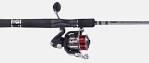 The open face spinning reel offers a rig for all types fishing