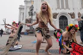 Image result for protest ukrainskiego "Femenu"
