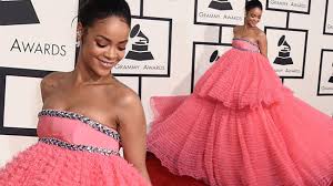 Rihanna&#39;s Voluminous Pink Grammys Gown Draws Memes | Orzzzz via Relatably.com