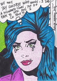 Illustration art Amy Winehouse pop art Back To Black Roy ... via Relatably.com