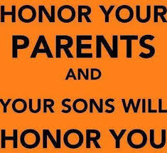 Image result for honor thy father and mother