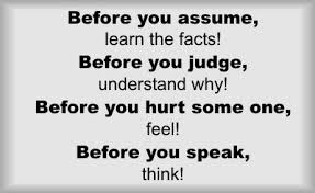 Savvy Quote: &quot;Before You Assume, Learn the Facts... - The Savvy Sistah via Relatably.com