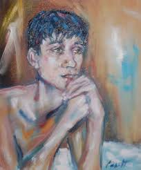 Larry Corbett. Oil on Canvas portrait - 1637916038-16276b