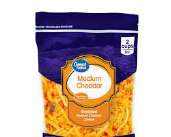 Image of Shredded cheddar cheese