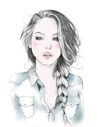 Image result for SKETCH OF A BEAUTIFUL GIRL