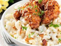 4 Cheese Mac with Honey Pepper Chicken - The Chunky Chef