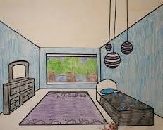 Изображение: План комнаты для рисования комнаты с мебелью