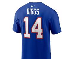Image of Player name and number Buffalo Bills shirt