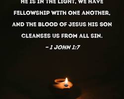 Image of 1 John 1:7 Bible verse