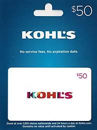 Kohl's Gift Card $50 : Gift Cards - Amazon.com