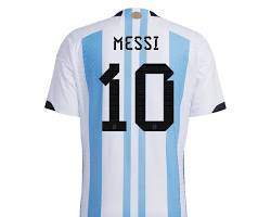 Image of Lionel Messi in Argentina jersey