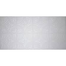 Dimensions 48-in x 24-in White Metal/Tin Surface-mount Ceiling Tile ...
