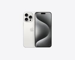 iPhone 15 Pro in White Titanium color
