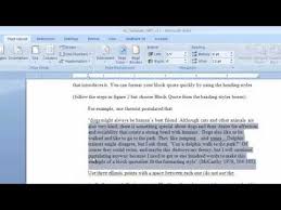 Thesis and Dissertation Formatting Tutorial: Block Quotes - YouTube via Relatably.com