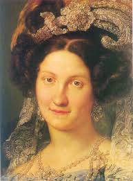 En 1833, al morir Fernando VII, la reina viuda María Cristina de Borbón juró la Regencia de su hija Isabel. Pasaría a la Historia con el sobrenombre de la “ ... - maria-cristina-borbon