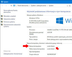 Obraz: Ekran nazwy komputera w systemie Windows 10