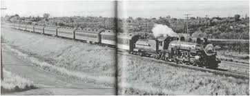 Image result for southern pacific steam powered commuter trains