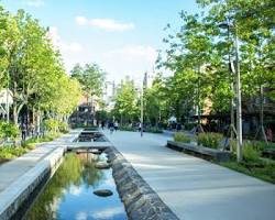 서울 마포구 연남동 경의선 숲길, AI로 생성