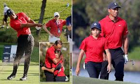 Tiger Woods and 12-year-old son Charlie finish second at PNC ...