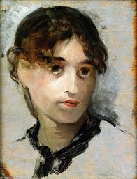 Self Portrait, malen von Eva Gonzales (1849-1883, France) - Eva-Gonzales-Self-Portrait