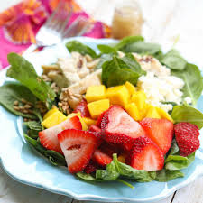 Strawberry-Mango Chicken Salad (Wendy's Copycat) - Our Best Bites